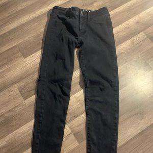 Plain black jeans from AE size 0